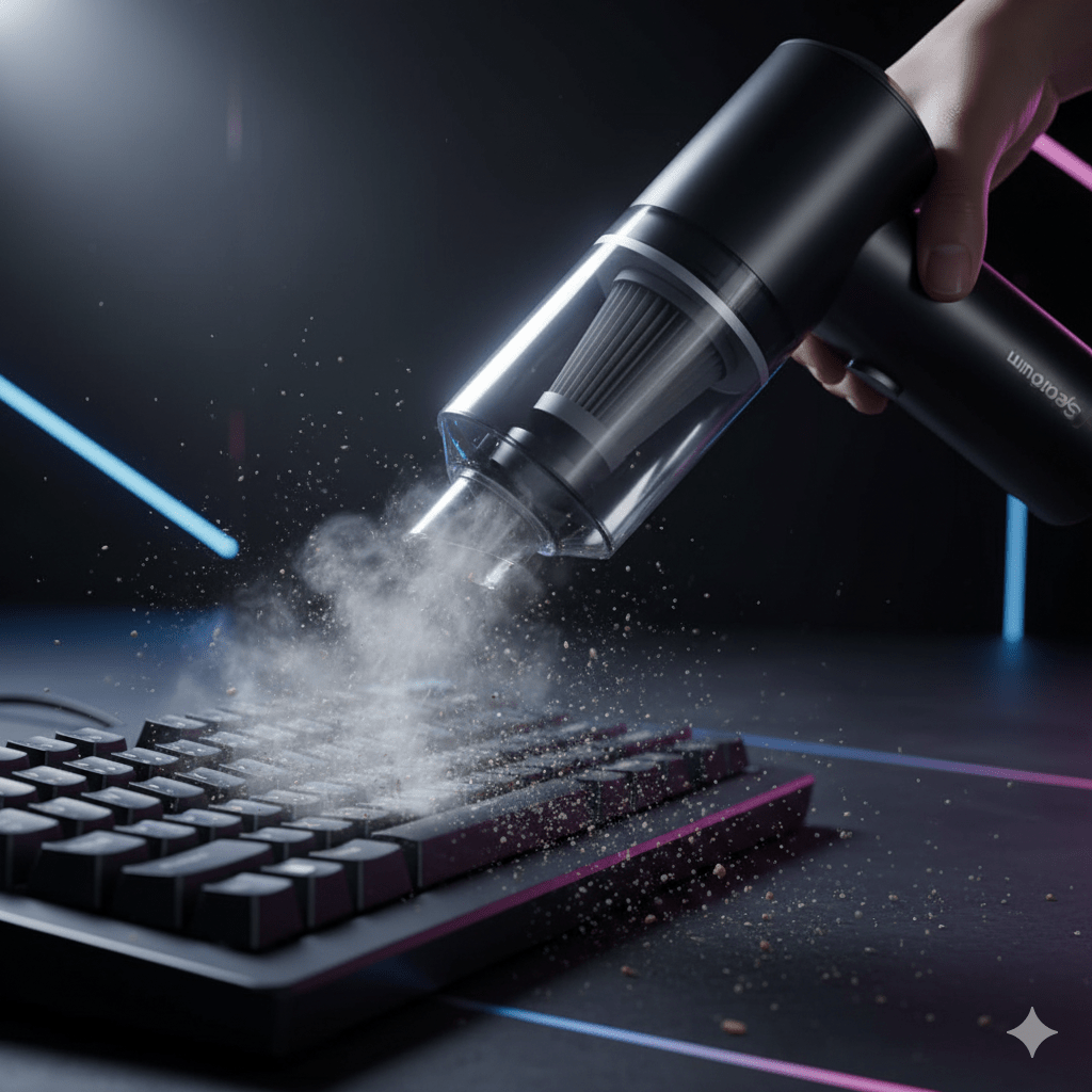 Laptop & Electronics Cleaning using Spectroum Portable Air Duster – On - Site/Remote by Spectroum