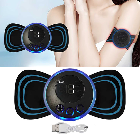 Mini Rechargeable Massager – 8 Modes, 19 Strengths | Pain Relief for Shoulder, Back, Legs & Arms by Spectroum