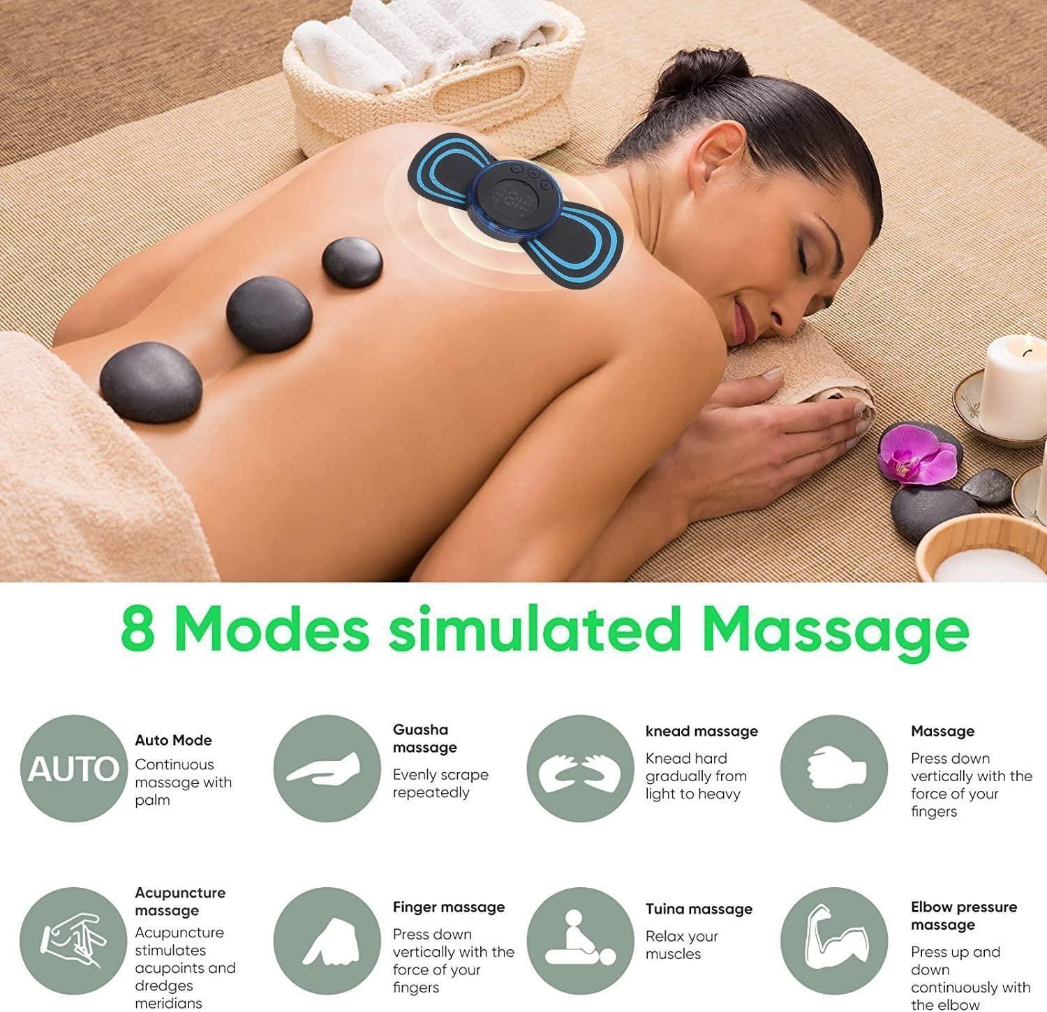 Mini Rechargeable Massager – 8 Modes, 19 Strengths | Pain Relief for Shoulder, Back, Legs & Arms by Spectroum
