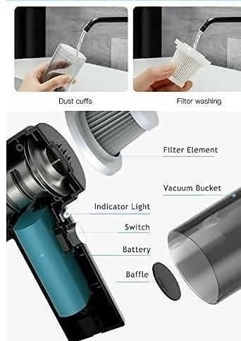 Portable Air Duster Wireless Vacuum Cleaner by Spectroum